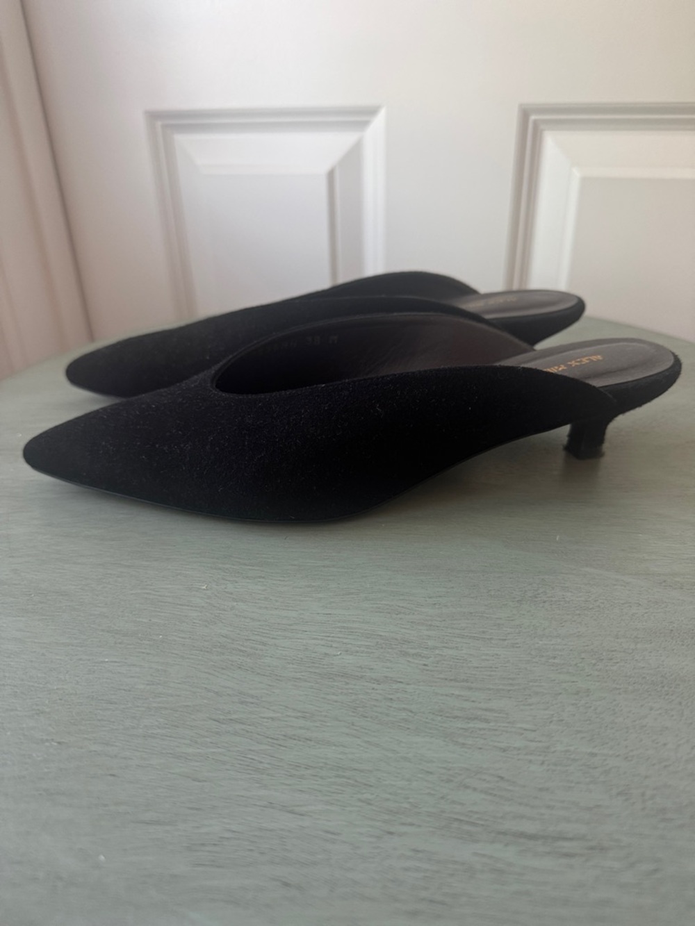 Margaux x Alex Mill Pointed-Toe Mule Heels - Women's
